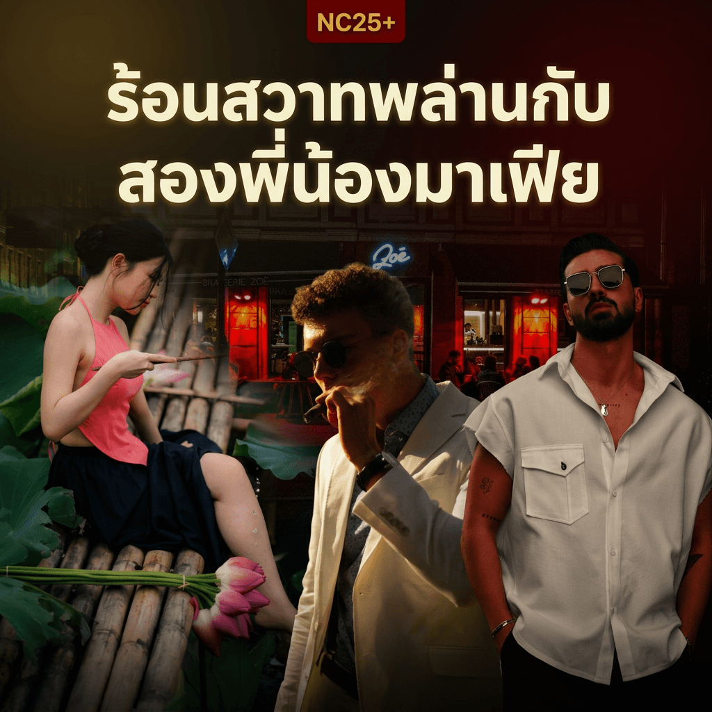 ปกนิยาย ร้อนสวาทพล่านกับสองพี่น้องมาเฟีย