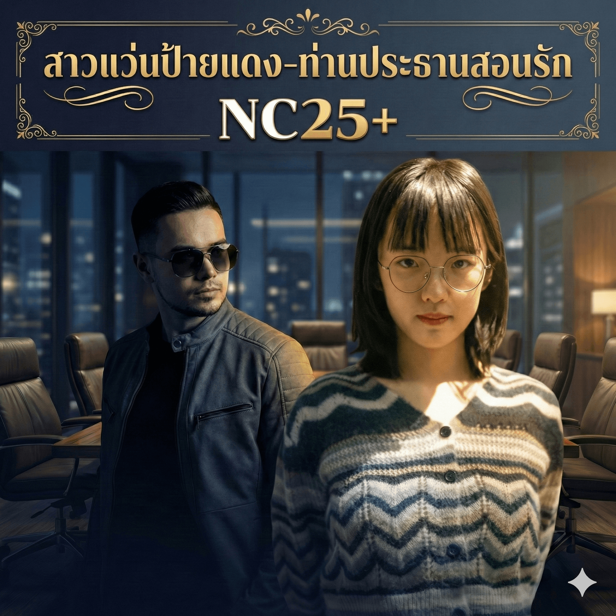 ปกนิยาย สาวแว่นป้ายแดง ท่านประธานสอนรัก